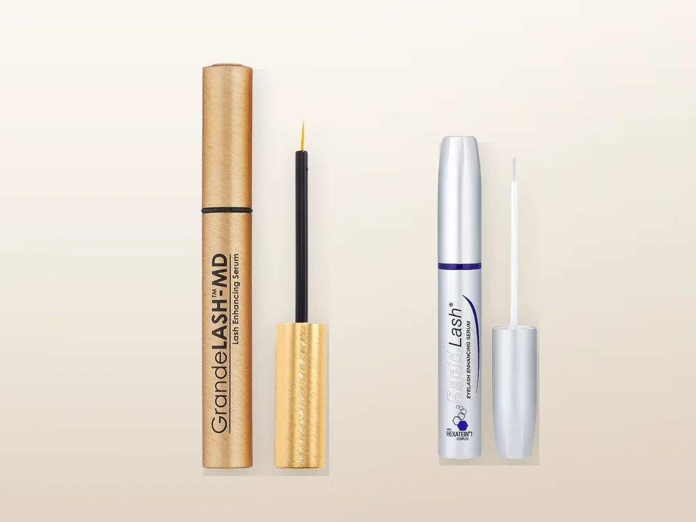 Prostaglandin-analog eyelash serums, GrandeLASH-MD and RapidLash